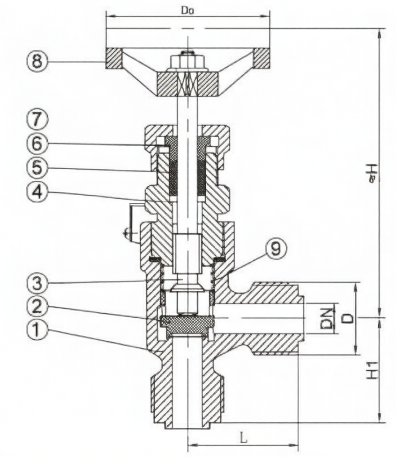 Drawing of DIN Bronze Male Threaded SDNR Angle Valve.png Drawing of DIN Bronze Male Threaded SDNR Angle Valve.png